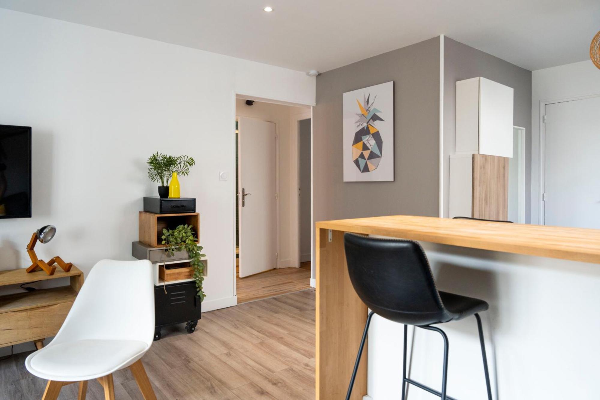 Charmant Appartement 4 Personnes En Centre-Ville Caen Luaran gambar